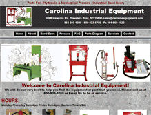Tablet Screenshot of carolinaequipment.com